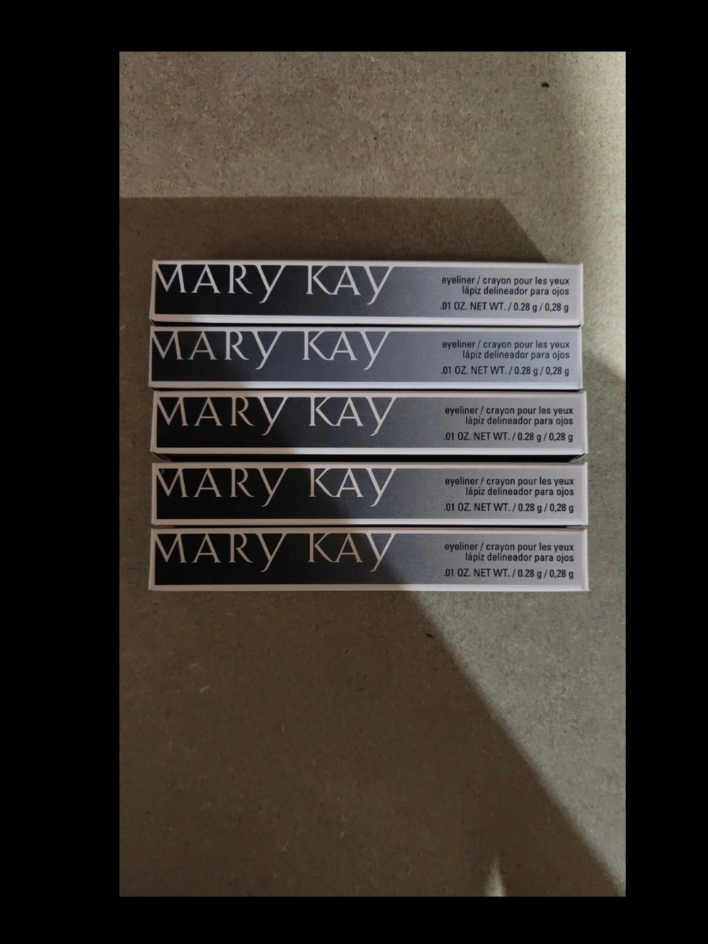 5 X Mary Kay Black Eyeliner Pencils - Noir Set 017622
